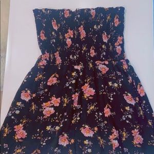 ivy + main black floral romper